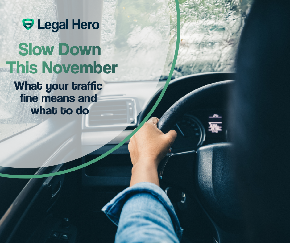 Slow Down This November: what your traffic fine means and what to do